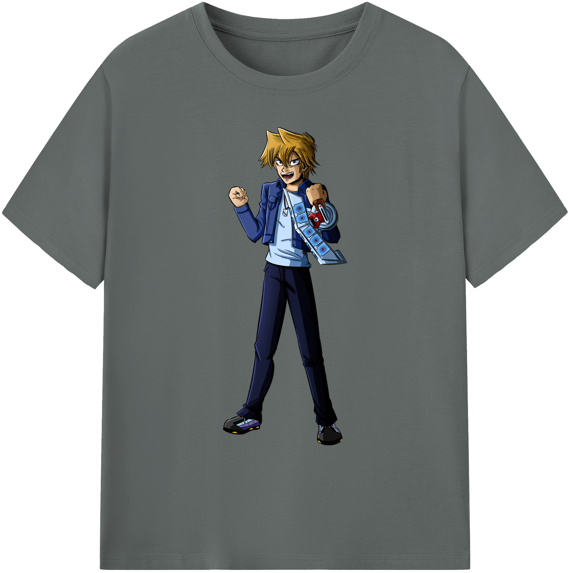 （画像用） 遊☆戯☆王 Yu-Gi-Oh! 綿100％ メンズ半袖Tシャツ｜肌触りやわらか＆通気性